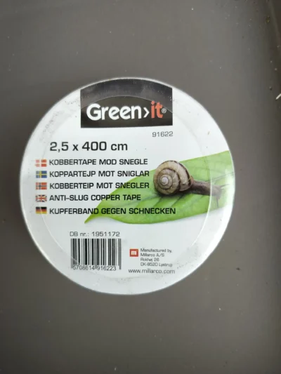 Kobbertape 2,5 x 400 cm